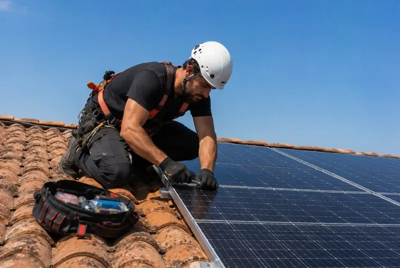 Maintenance et monitoring de panneaux solaires à Châtonnay